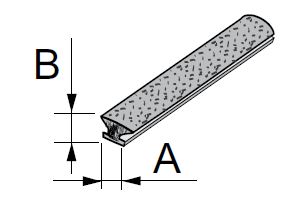 SEVROLL 20287-SV dorazový kartáč zásuvný 4,8x4mm bílý