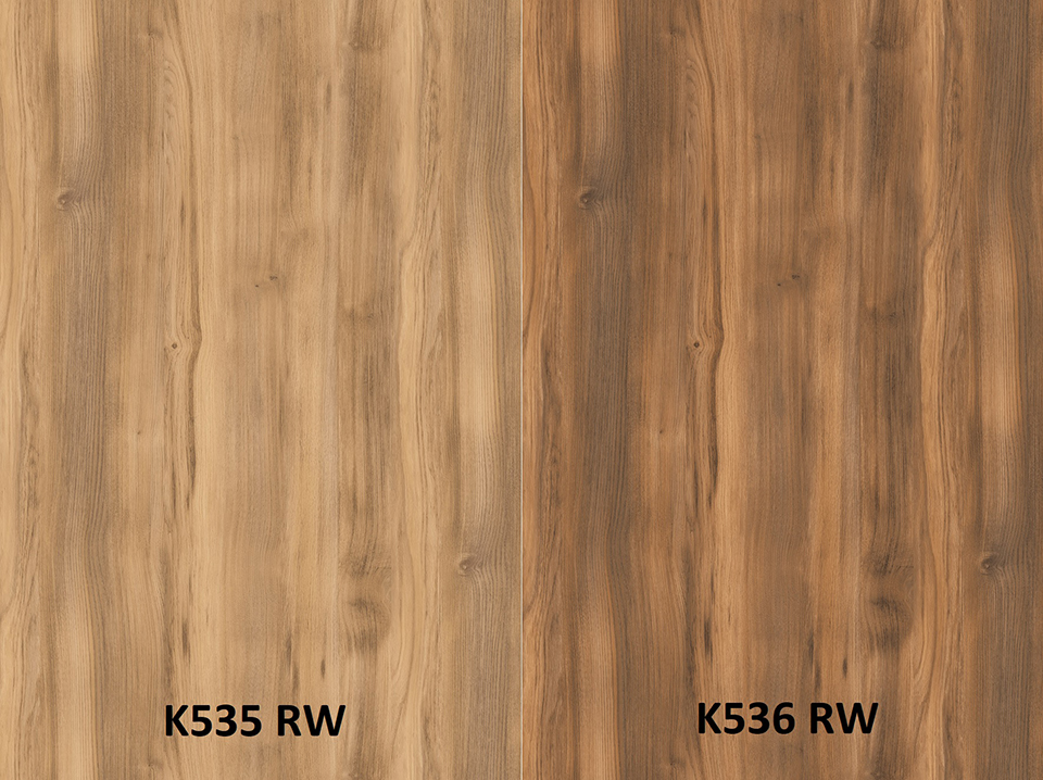 Zástěna Gold Baroque Oak K535 RW/ Amber Baroque Oak K536 RW 4100 x 640 x 10mm