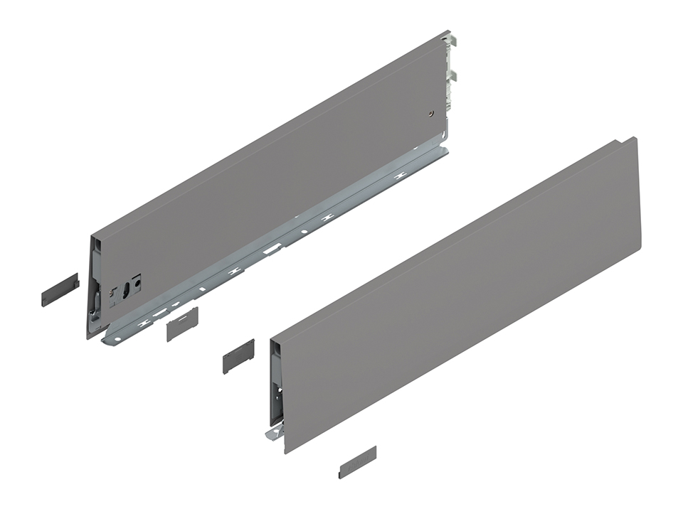 BLUM 470K3002S Merivobox, bočnice K 300mm, světle šedá IG