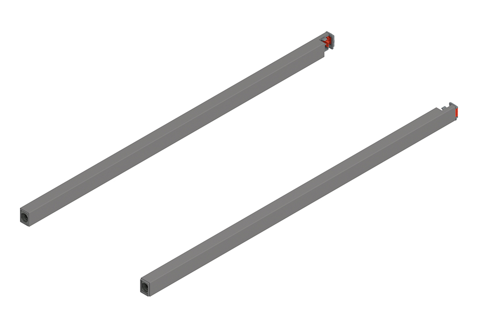 BLUM ZR4.400RS.E Merivobox, podélný reling 400mm, světle šedá IG