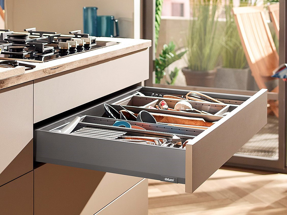 BLUM sada MERIVOBOX M 500mm 70kg Orion šedá