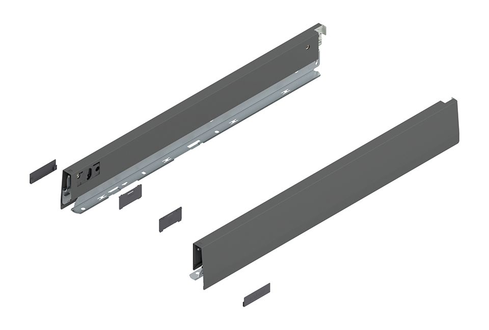 BLUM 470N5002S Merivobox, bočnice N 500mm, tmavě šedá OG