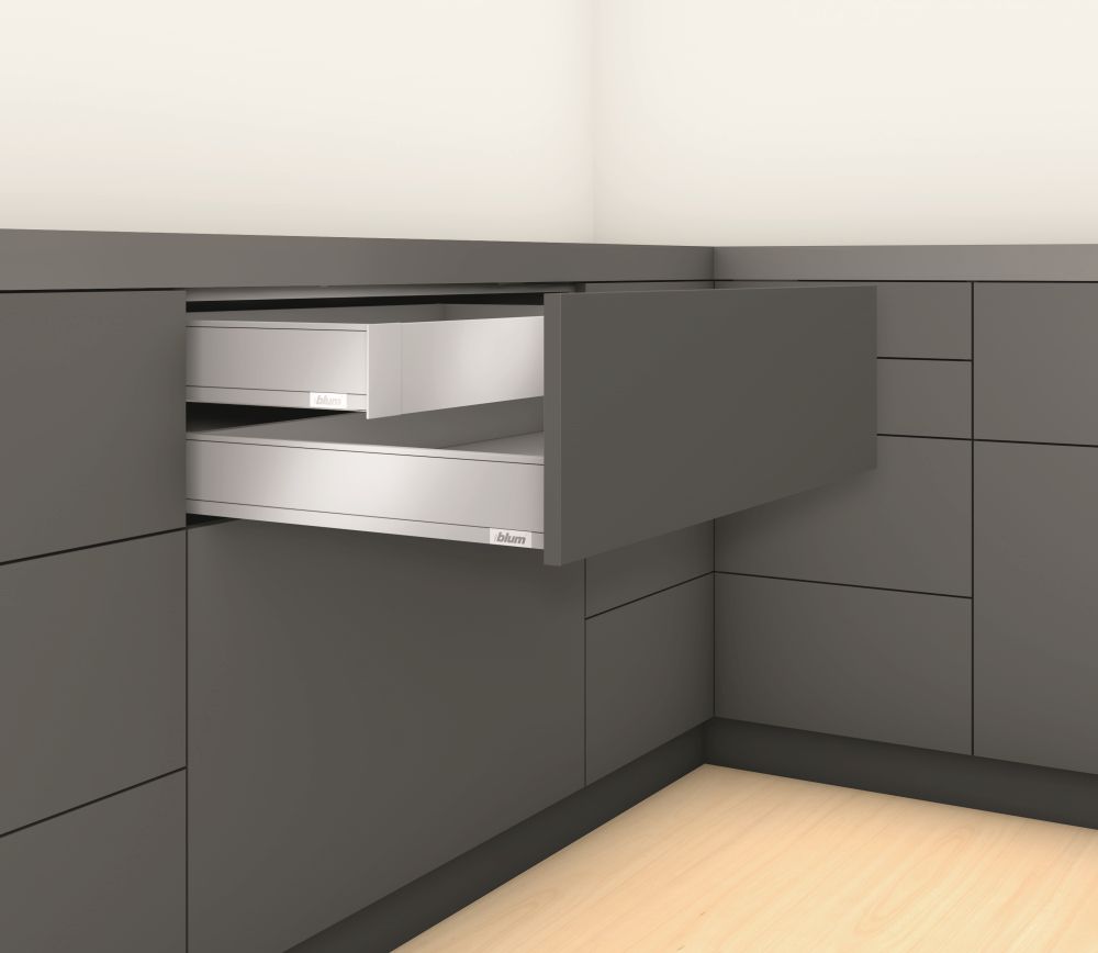 BLUM Legrabox, zásuvka M 500mm/40kg, Blumotion/TOB, bílá, vrut
