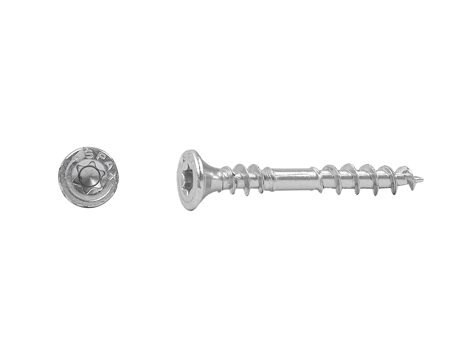 SPAX vrut 4x33mm zápustná hlava TXS,W,4C MH dvojitý závit tupl