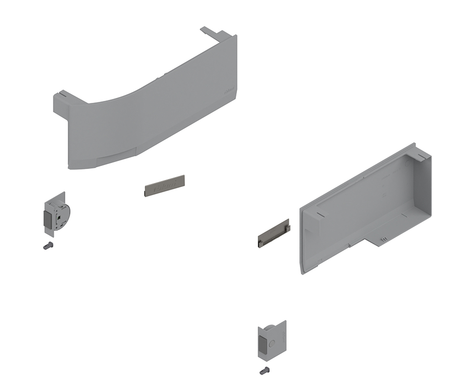 BLUM 23K8000 Aventos HK Top krytky pro S-D, světle šedá