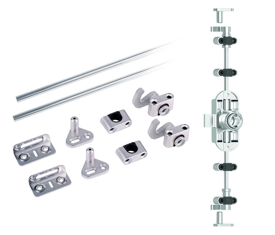 StrongLocks Zámek trojcestný pro vyměnitelnou vložku+tyče 1000mm pravý