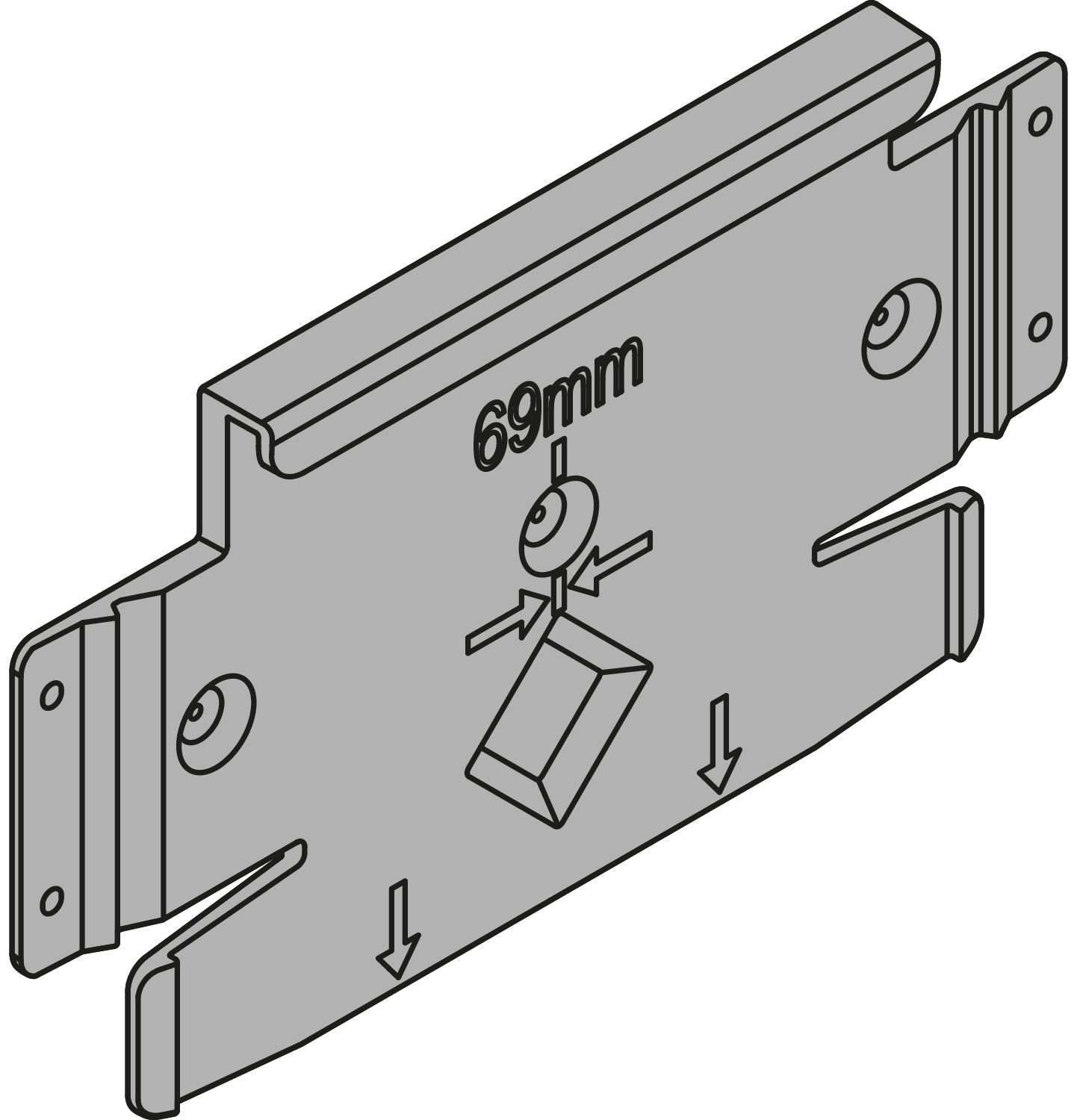 BLUM Z10C5005 myčkový adaptér Servodrive Flex