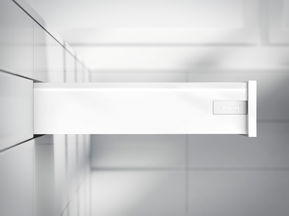 BLUM Antaro, zásuvka K 400mm/30kg, Blumotion/TOB, bílá, vrut