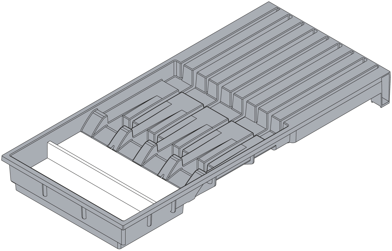 BLUM ZC7M0200 držák nožů šedý