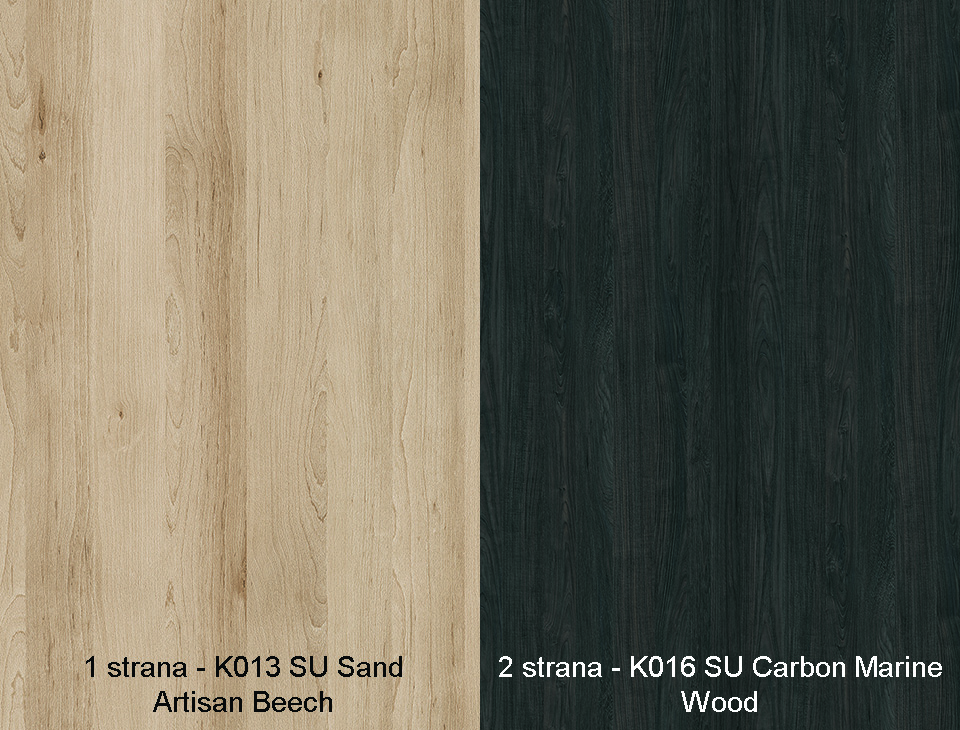 Zástěna artisan buk K013 SU/carbon marine K016 SU 4100 x 640 x 10mm