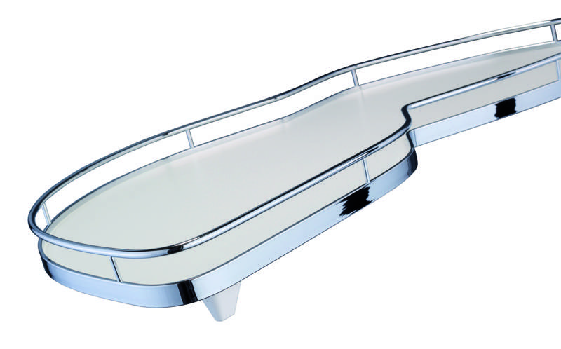 KES 235012 LeMans II koše ARENA classic 450mm pravý - bílé dno/reling chrom