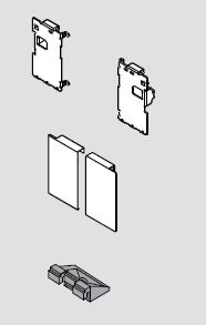 BLUM ZI7.0MS0 Legrabox, čelní příchyt vnitřní zásuvky M, bílá