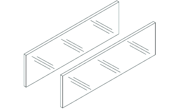 BLUM ZE7S388G Legrabox, zásuvný prvek Free 500 mm