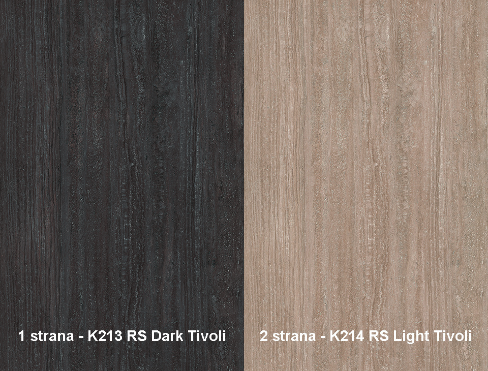 Zástěna Darl Tivoli K213 RS/ Light Tivoli K214 RS 4100 x 640 x 10mm