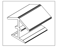 Vnitřní/vnější roh 135° nerez 125mm REHAU