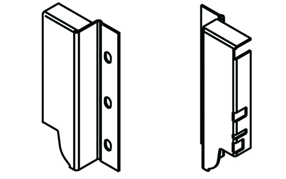 BLUM Z30K000S držák zad Antaro "K" šedý P+L