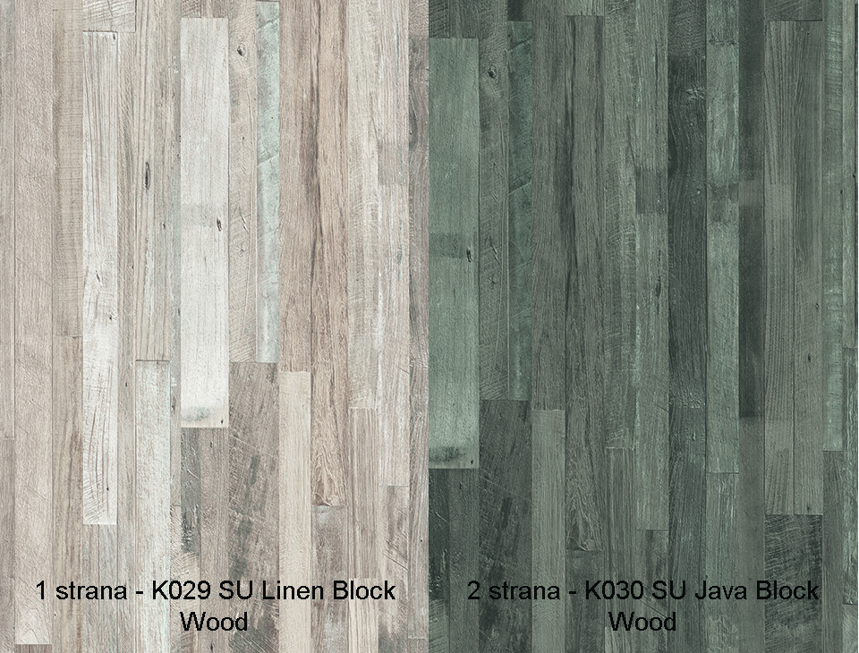 Zástěna linen špalíček K029 SU/java špalíček K030 SU 4100 x 640 x 10mm