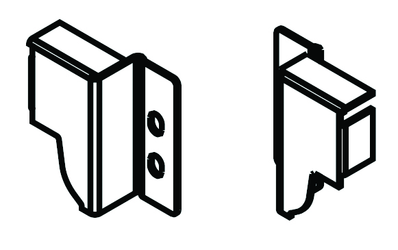 BLUM Z30N000S.04 Antaro, držáky zad N, bílá