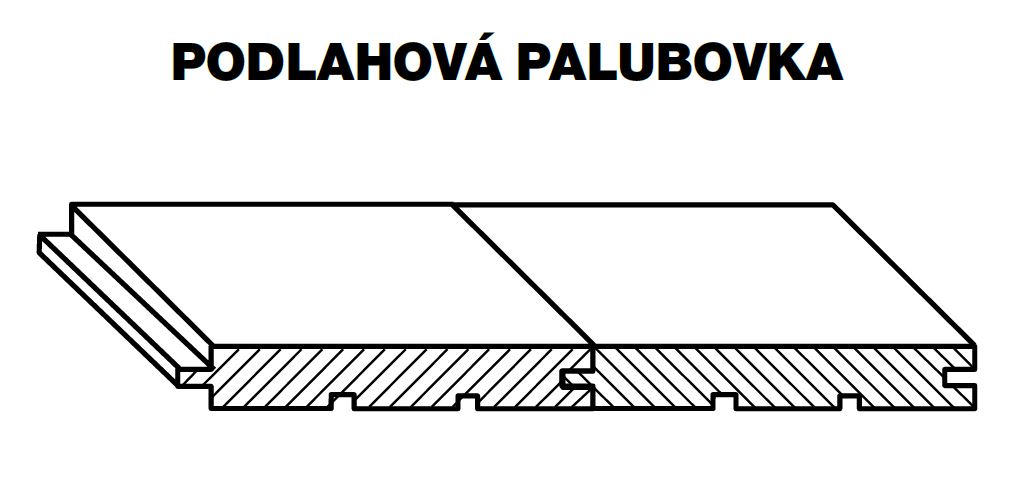 Palubka podlahové smrk 4000 x 146 x 24mm