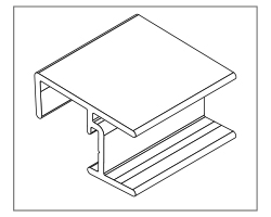 Vnitřní/vnější roh 90° hliník 150mm REHAU