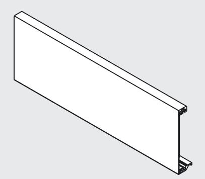 BLUM Z31L1036A Antaro, přední díl vnitřní zásuvky, šedá