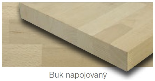 Spárovka buk napojovaná - PD 2000 x 630 x 40mm