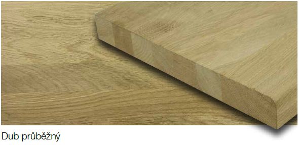 Spárovka dub A/B průběžná 1800 x 1100 x 40mm