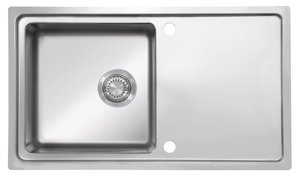 StrongSinks S3 Dřez Dnipro 865, rozměr 865 x 505 mm nerez s excentrem