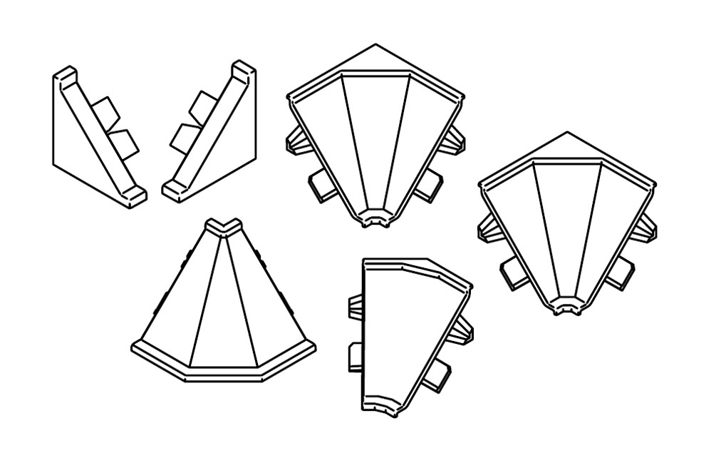 Sada koncovek černá Krono
