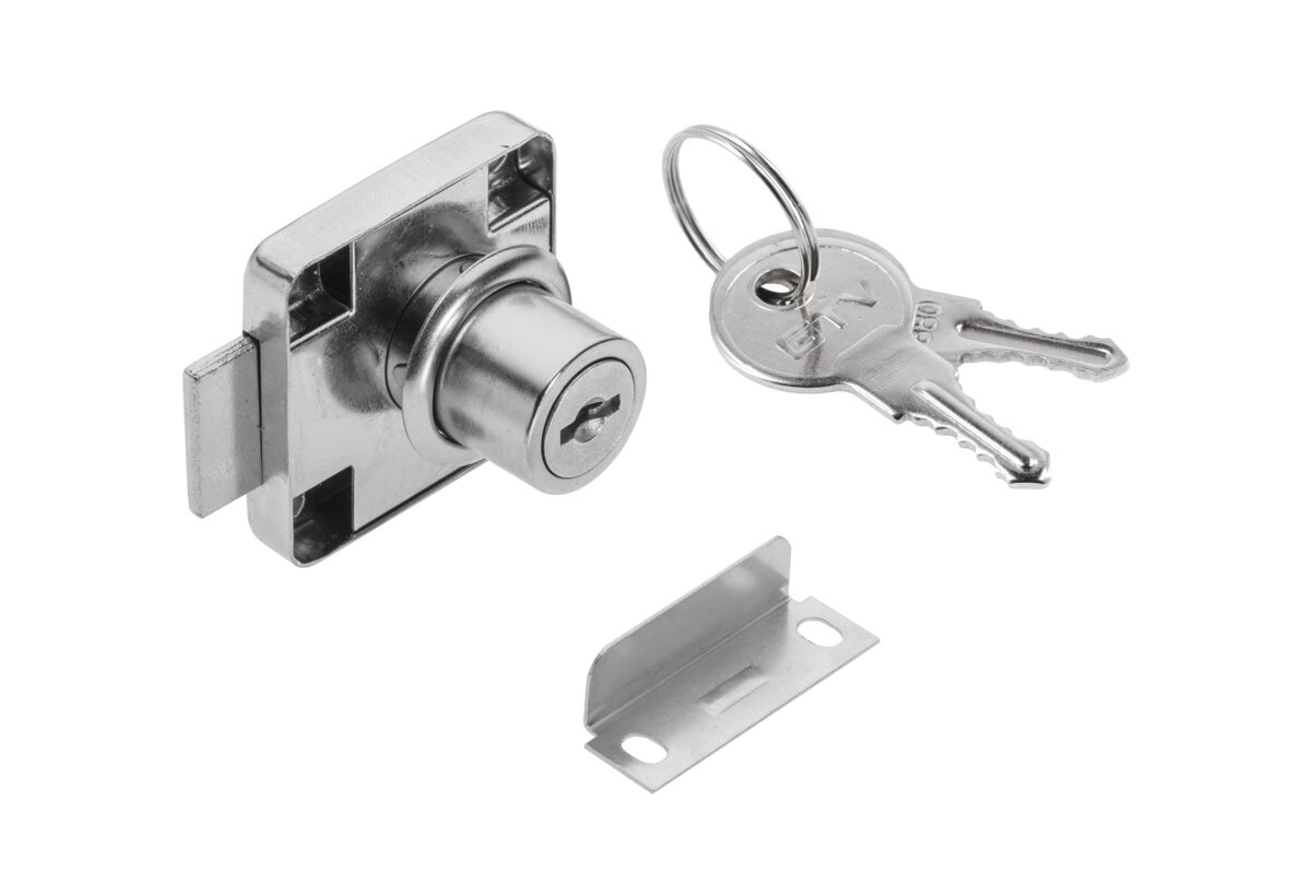 Zámek čtverec 138 chrom