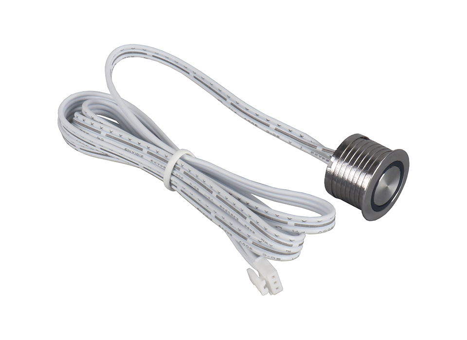 StrongLumio vypínač/stmívač 12-24V - 3PIN, s podsvícením stříbrná