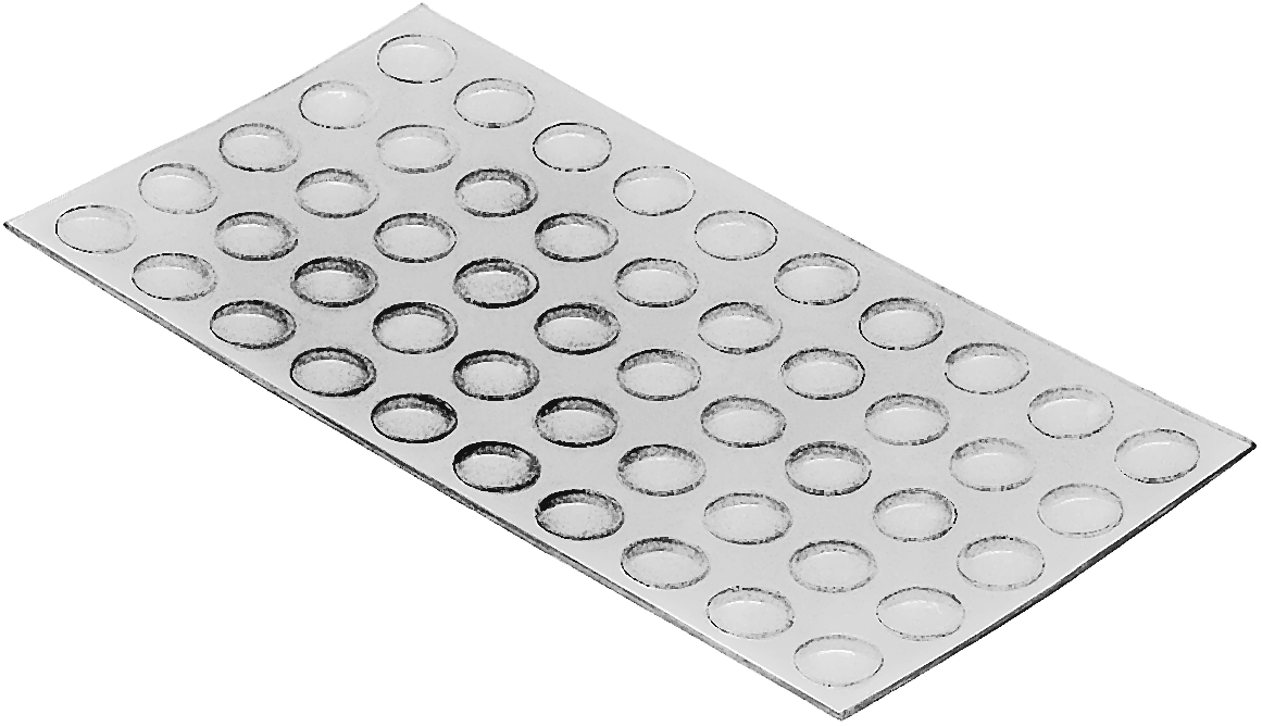 BLUM 993.710 dorazová čočka transparentní D8x1.5mm