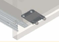 BLUM Z96.10E1 stabilizátor čela/dna, Expando, šedá