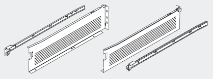 BLUM 320K4500C15 Metabox, zásuvka K 450mm, bílá