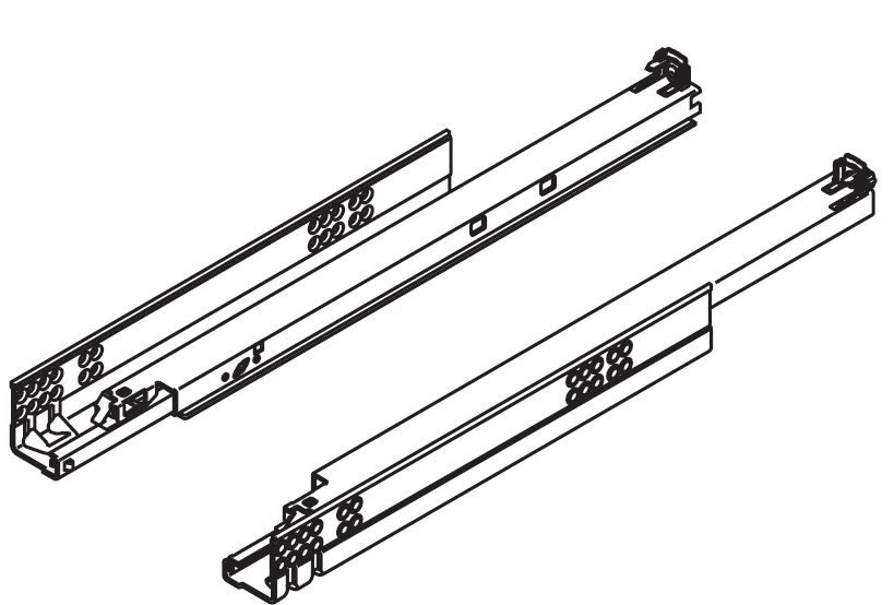 BLUM 560H6000B01 Tandem, celovýsuv 600mm/30kg, Blumotion