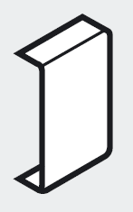 BLUM ZAA.3700 Metabox krytka bílá L