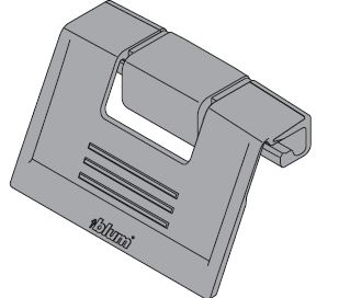 BLUM ZIF.80M5 Antaro, úchyt vnitřní zásuvky, bílošedá