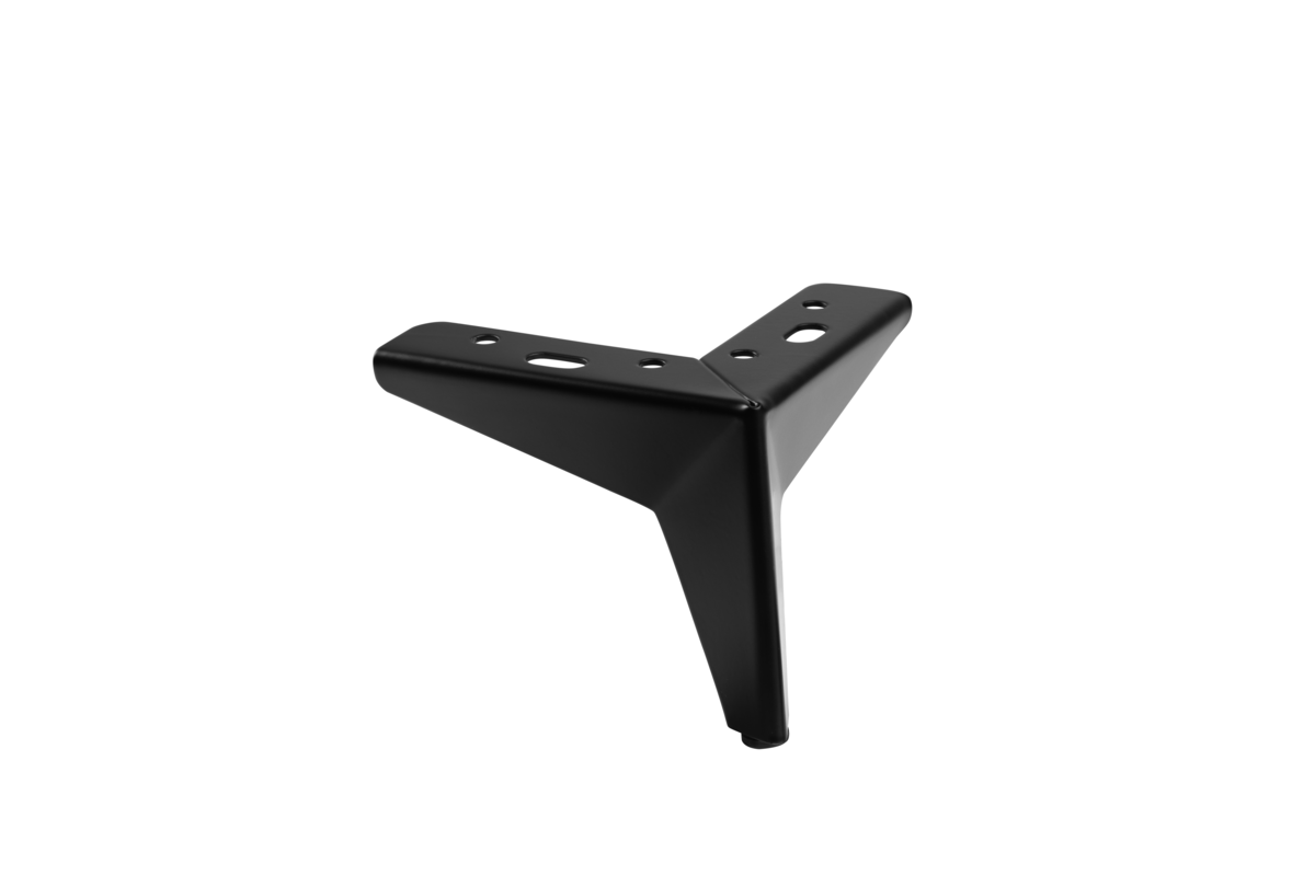 GTV STAR nábytková noha, H=105 mm, ocel, černá matná