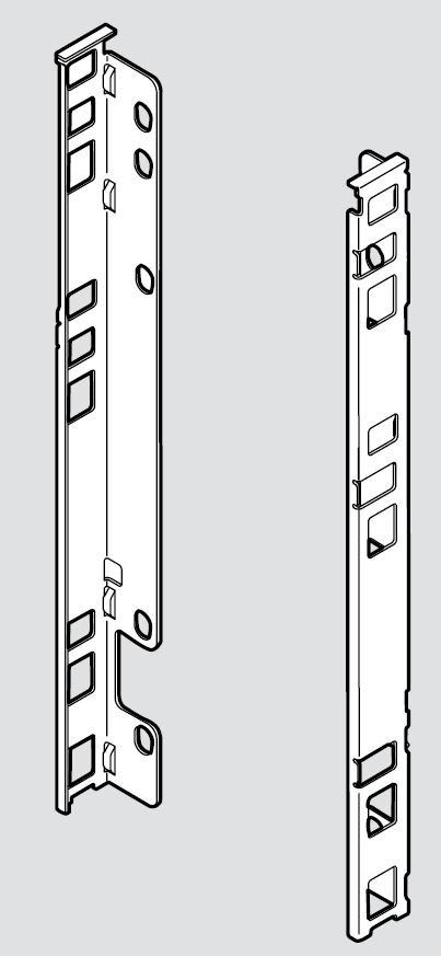 BLUM ZB7F000S Legrabox, držáky zad F, bílá