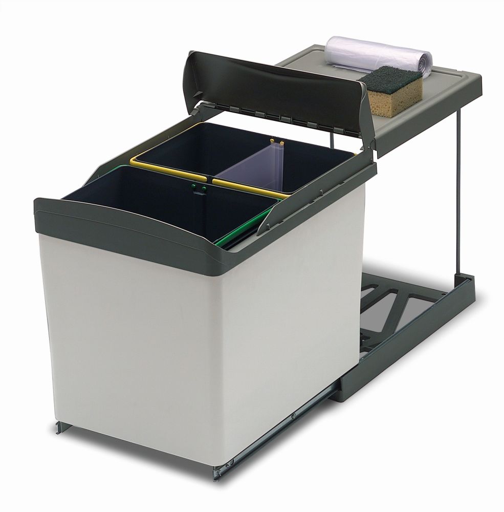 GOLLINUCCI Sorter Linea 538 450mm 2x21l světle šedá