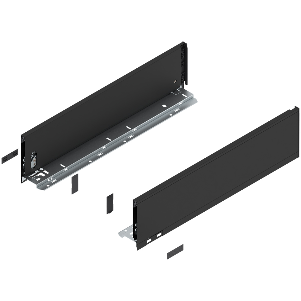 BLUM 770K4002S Legrabox, bočnice K 400mm, černá