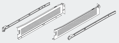 BLUM 320M3500C15 Metabox 86/350mm R901 bílý