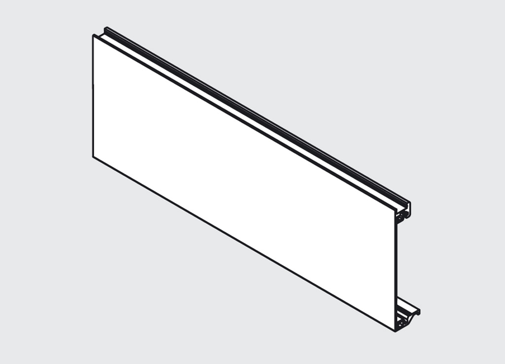BLUM Z31L1036A Antaro, přední díl vnitřní zásuvky, bílá