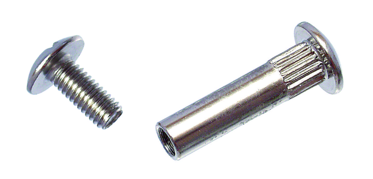 StrongFix Spojovací kování M6x30mm komplet (matka 30mm + šroub 14mm)