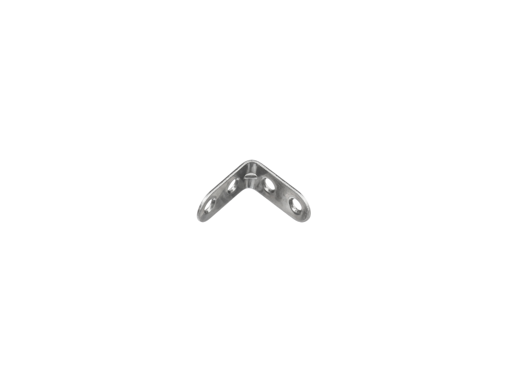 STRONG Úhelník 40x40mm s prolisem zinek bílý