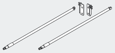 BLUM ZRE.321S.ID reling 350mm bílý