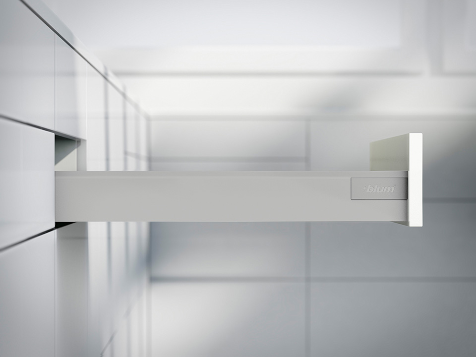 BLUM Antaro, zásuvka N 500mm/30kg, Blumotion/TOB, šedá, vrut