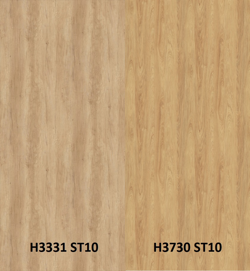 Zástěna dub nebraska přírodní H3331 ST10/hickory přírodní H3730 ST10 4100 x 640 x 9,2mm