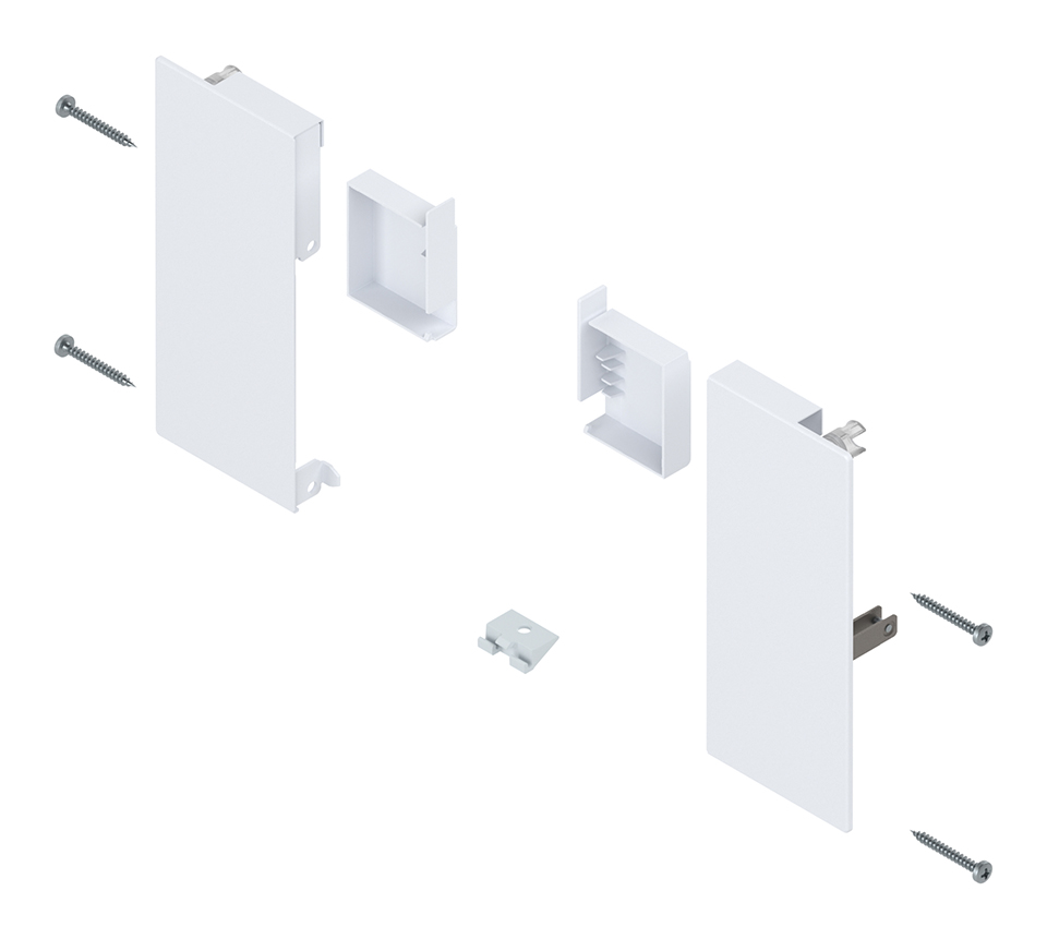 BLUM ZI4.1KS1 Merivobox, čelní příchyty vnitřní zásuvky K, bílá