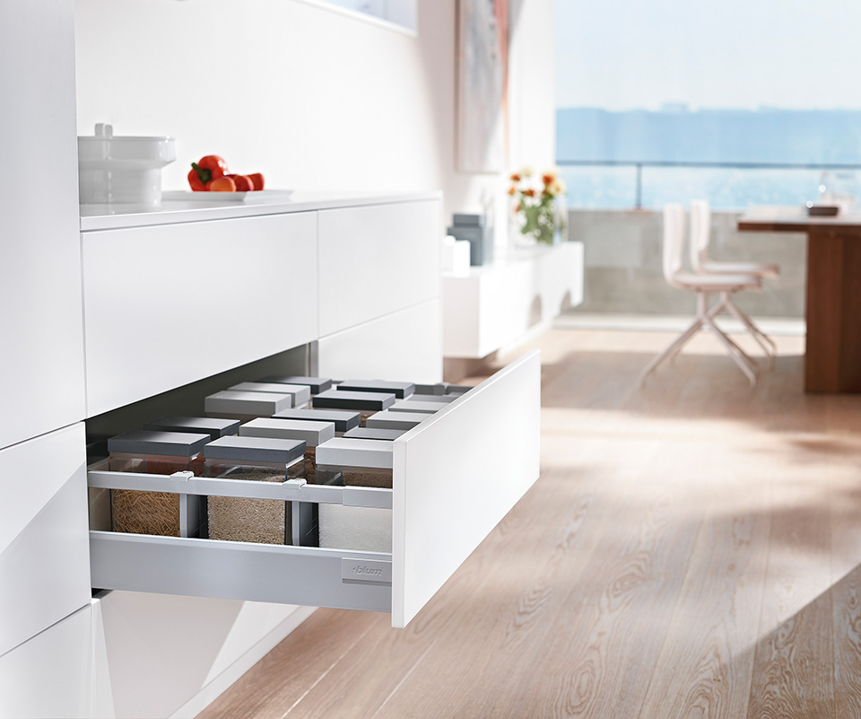 BLUM Antaro, zásuvka C 500mm/30kg, Blumotion/TOB, šedá, vrut